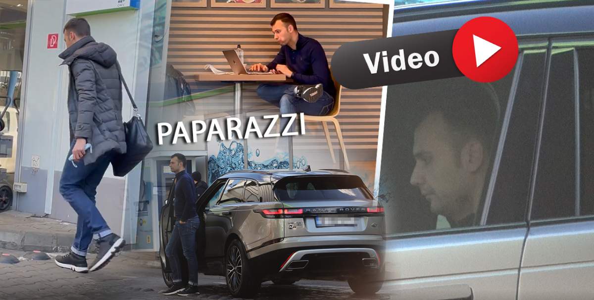 Andrei Sota știe cum să profite de timpul în care își lasă mașina la spălat. Cum l-au surprins paparazzii SpyNews / PAPARAZZI