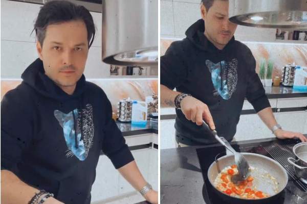 Cine gătește, de fapt, acasă la Liviu Vârciu. Ce surpriză i-a făcut partenerei sale, după ce a uitat de Ziua Îndrăgostiților / FOTO