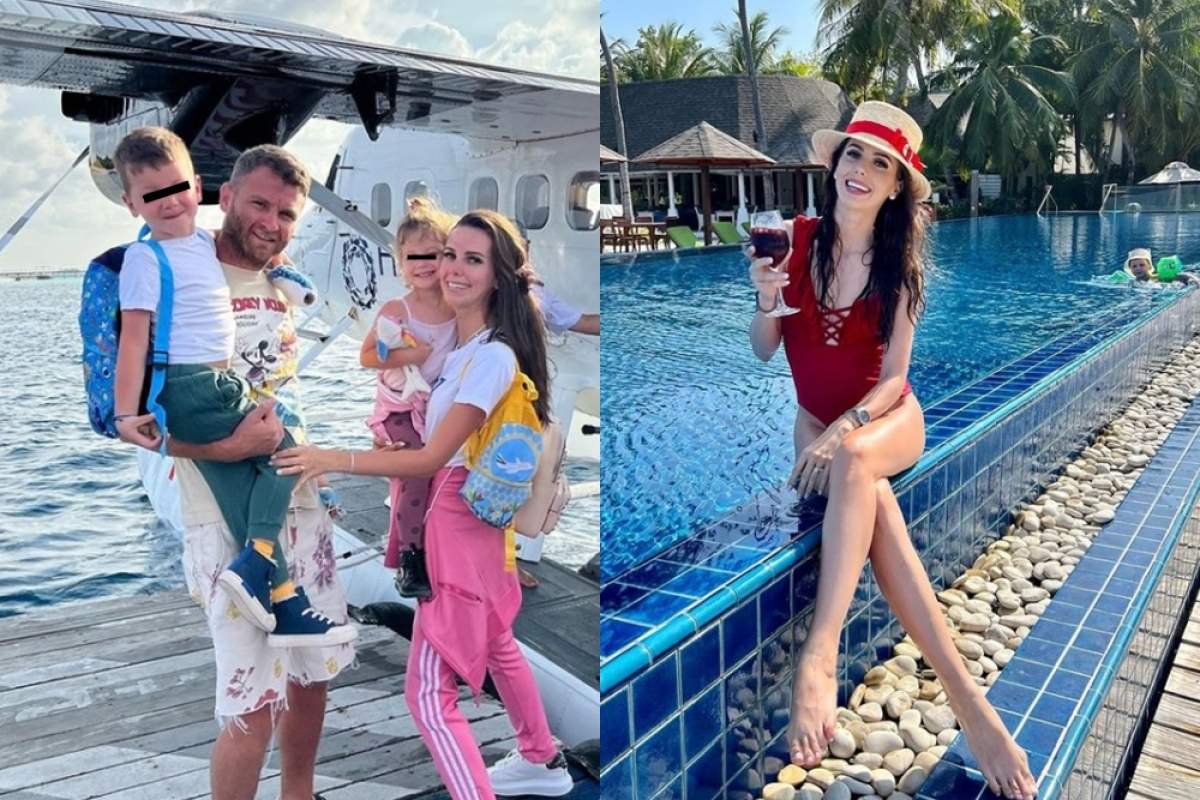 georgiana lobont cu familia in maldive