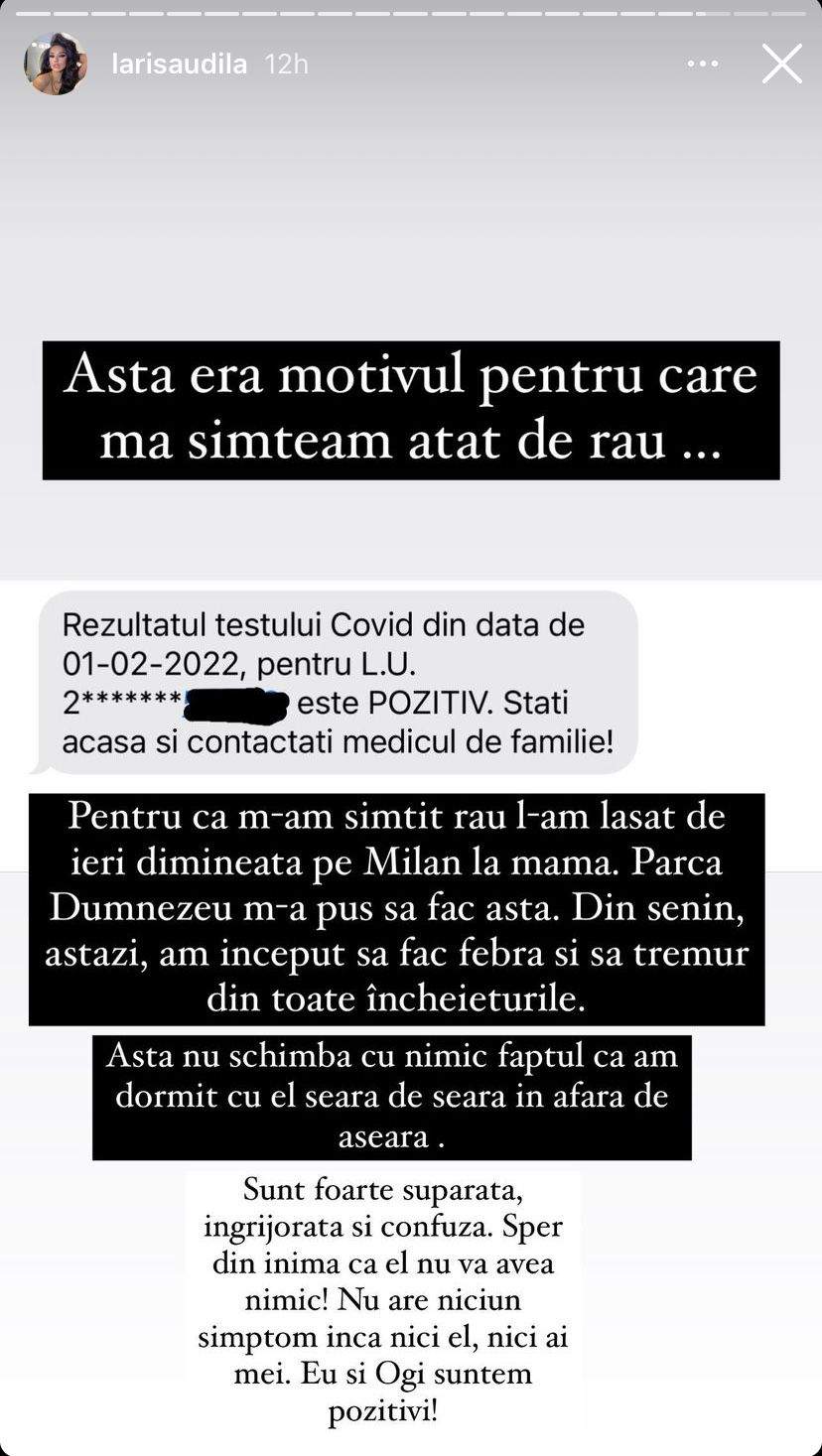 Larisa Udilă și soțul ei, Alexandru Ogică, s-au infectat cu Covid-19. Ce s-a întâmplat cu bebelușul lor: ''Simt că cedez psihic” / FOTO