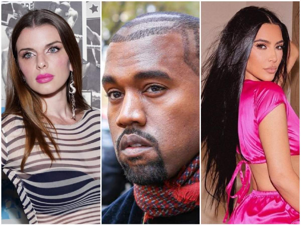 Colaj cu julia Fox, Kim Kardashian și Kanye West