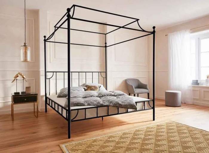 Amenajearea dormitorul în stil romantic