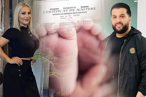 Ce nume special au ales Tzancă Uraganu și Lambada pentru băiatul lor. Fosta parteneră a manelistului a născut ieri prin cezariană