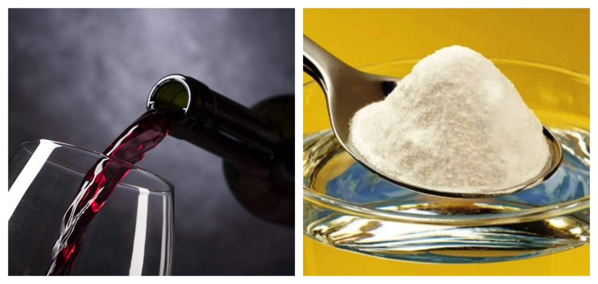 Cum să scoți petele de vin roșu cu bicarbonat de sodiu. Cel mai util truc