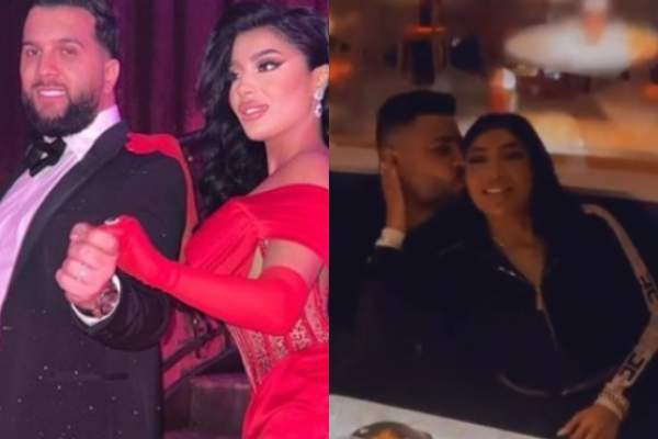 Cine este bărbatul care a apărut pe Internet sărutând-o pe obraz pe Alina Marymar. Chiar Tzancă Uraganu i-a filmat: ”El e mai frumos” / FOTO