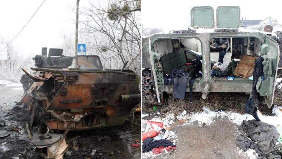 Ucrainenii se luptă eroic pentru țară. Armata a distrus blindatele rusești, după lupte grele, în Harkov