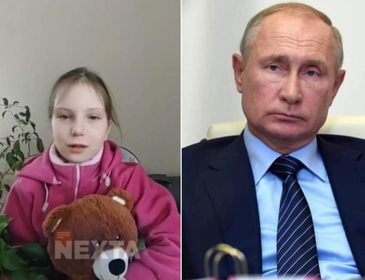 Fetiță de șase ani din Ucraina, mesaj disperat pentru Vladimir Putin