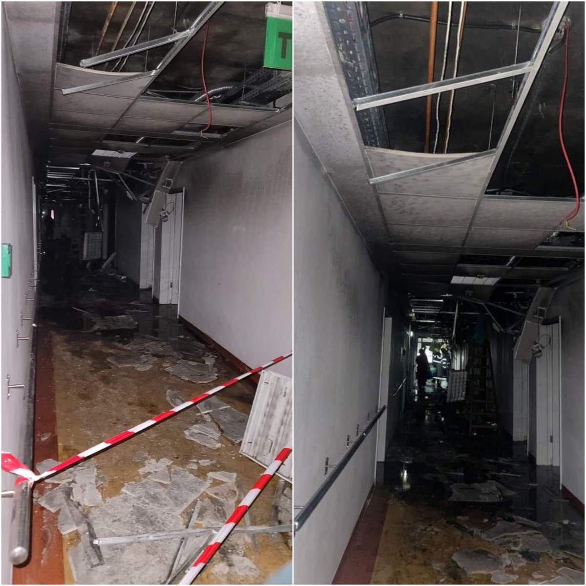 Primele imagini de la Spitalul din Suceava, după incendiu