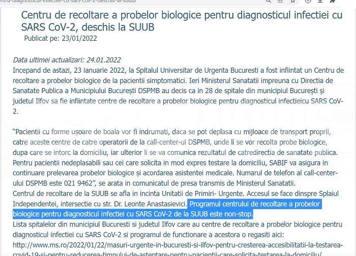 Bolnav de Covid-19, gonit din Spitalul Universitar, cu febră de 40°C / „Îngerii în halate albe” au închis la non-stop