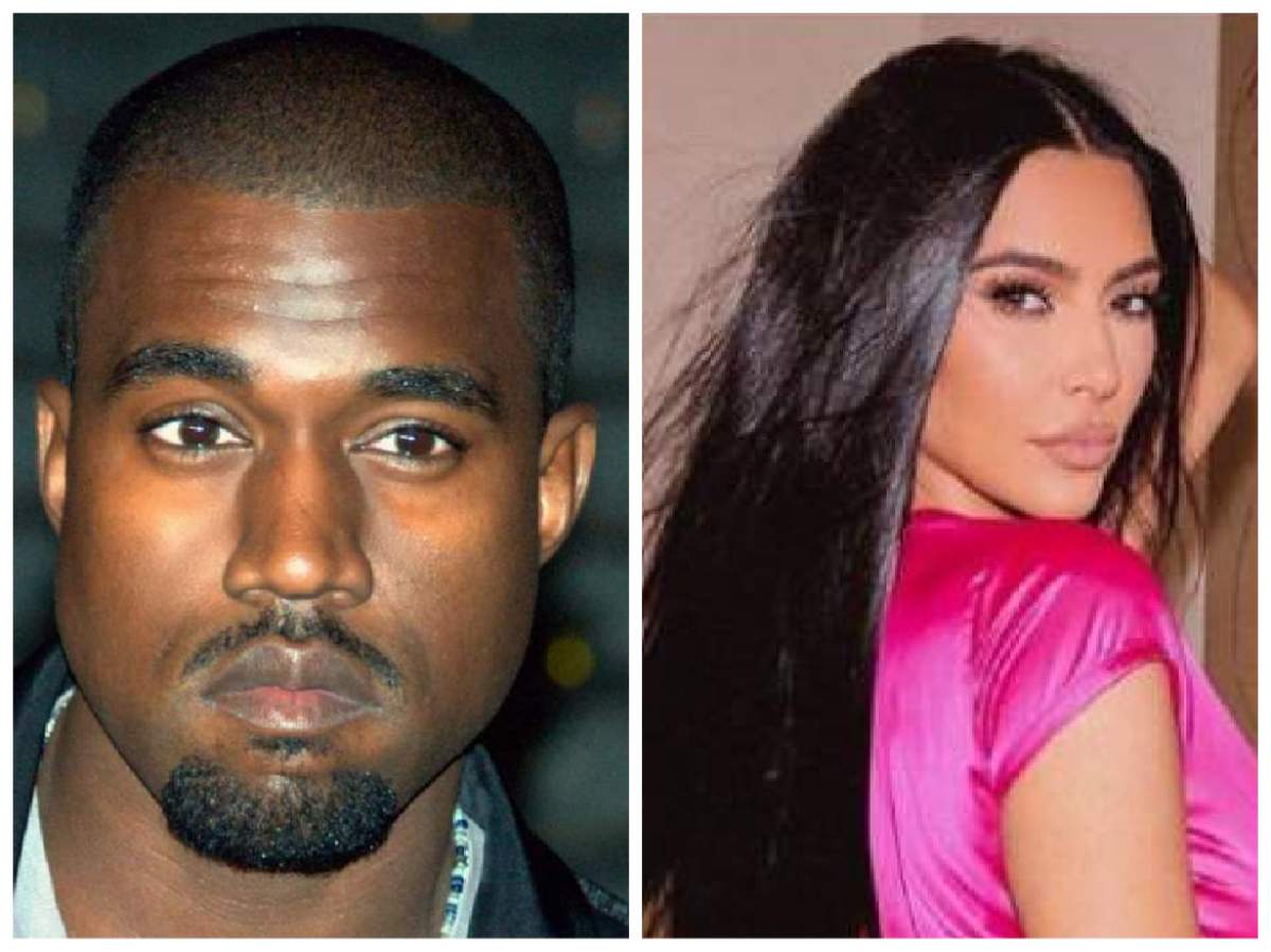 Kim Kardashian și Kanye West, colaj