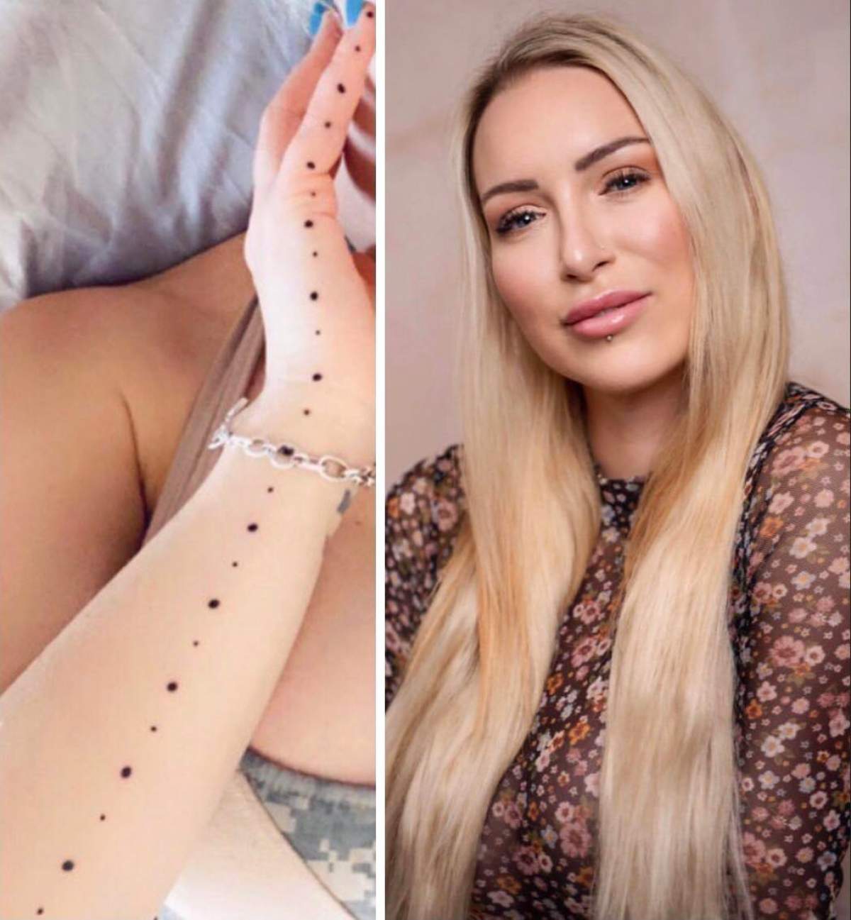 O tânără și-a tatuat o riglă pe braț pentru a putea măsura bărbăția iubiților ei