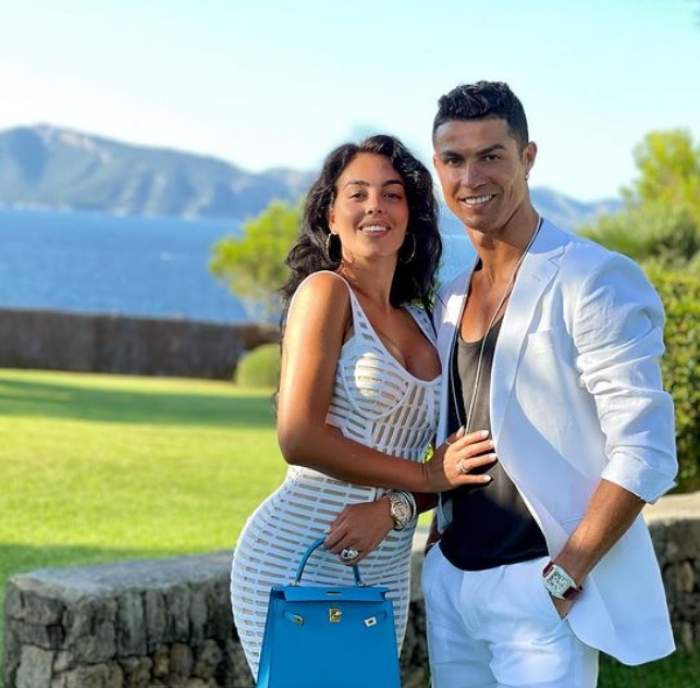 Dani Oțil a "pus ochii" pe iubita lui Cristiano Ronaldo. Florin Ristei i-a dat replica, în direct: "M-ai spart cu Georgiana aia"