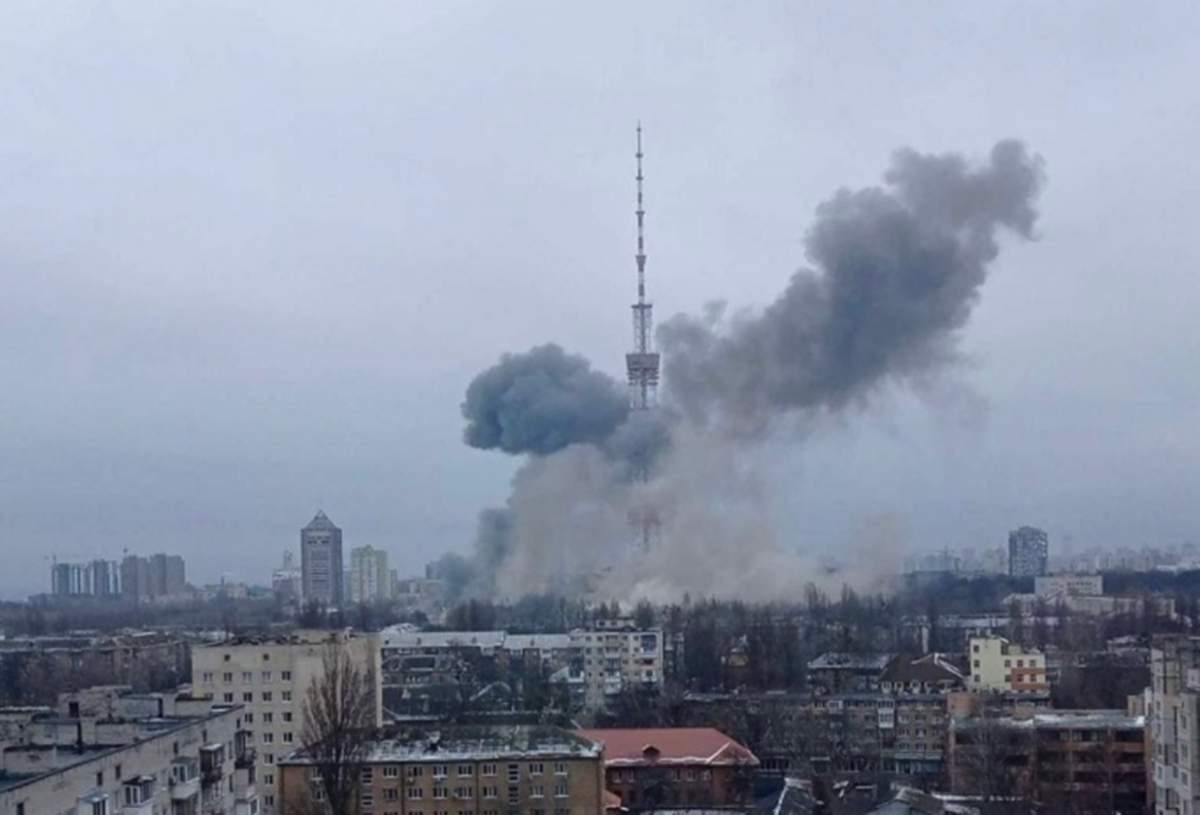 Atacul turnului televiziunii din Kiev a făcut victime. Câți morți a raportat Serviciul de Urgență din Ucraina