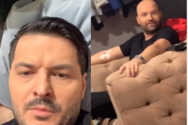 Liviu Vârciu l-a filmat pe Andrei Ștefănescu cu branula la mână. Ce i s-a întâmplat la filmări: ”Prietenul meu a aflat de benzină și i s-a făcut rău”