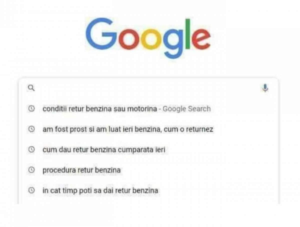 Românii care au cumpărat benzină scumpă, caută acum pe google cum să o returneze. Imaginile ajunse virale