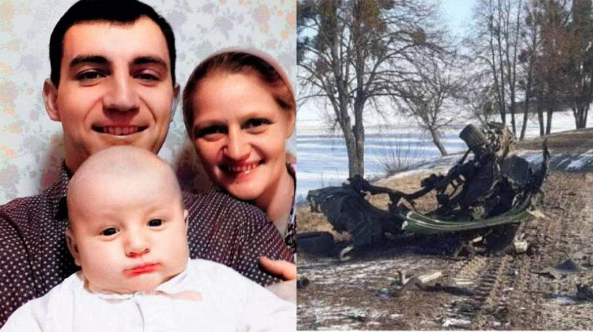''Această familie frumoasă nu mai există". Mihail împreună cu soția și copilul lor au murit după ce armata rusă le-a atacat mașina