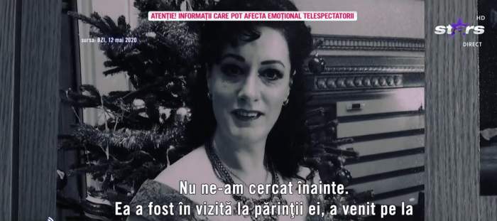Captură video cu Maria Macsim Nicoară