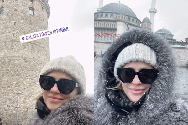 Mirela Vaida, vacanță în Istanbul după ziua ei de naștere. Prezentatoarea Acces Direct, surprinsă de zăpada din Turcia: ”Am vrut să fug de frigul de acasă”