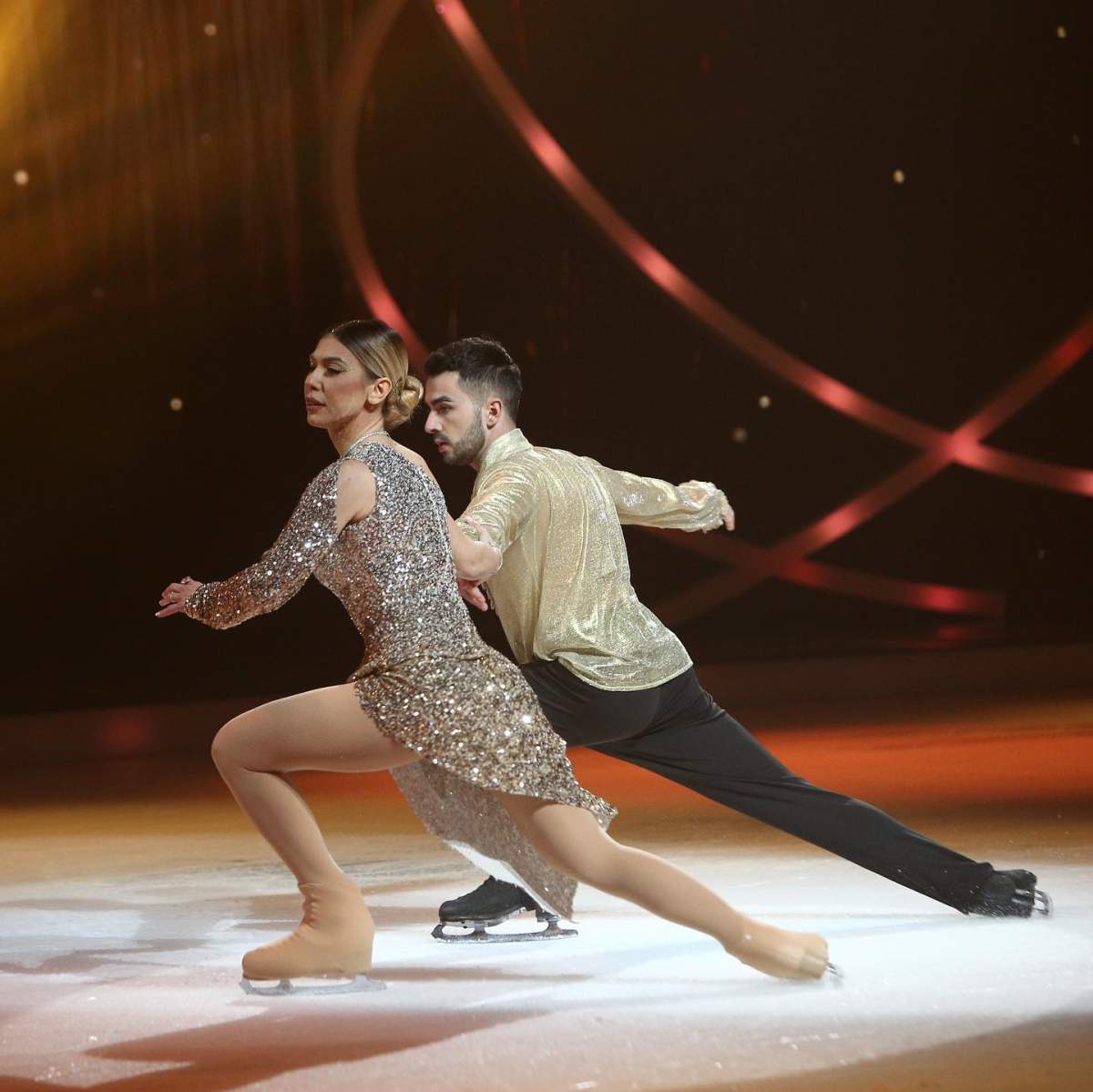 Sore Sore, accidentare la Dancing on Ice: Vis în doi. Cum a reacționat concurenta în momentul în care a căzut / FOTO