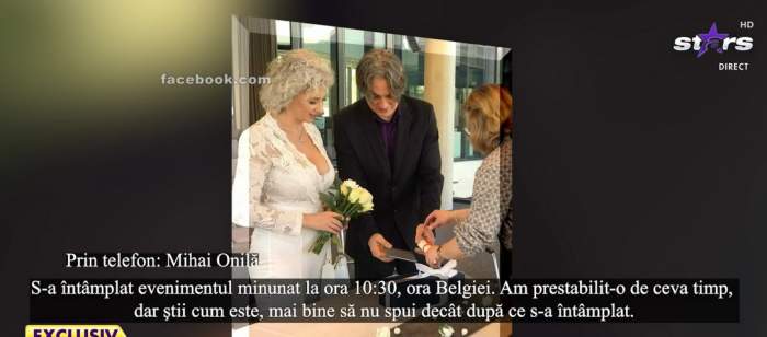 Mihai Onilă  și noua lui soție la starea civilă