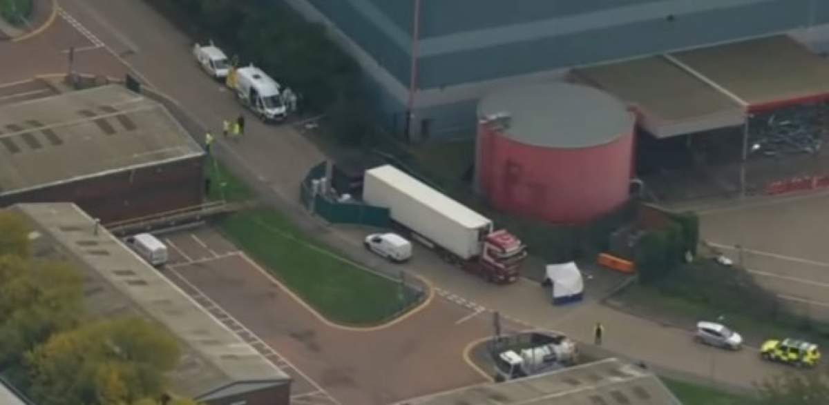 39 de persoane s-au stins din viață într-un camion frigorific, în Anglia. Un român este suspect de moartea lor