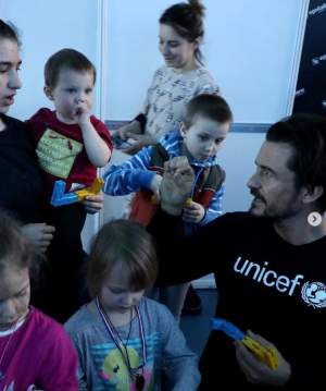 Orlando Bloom, voluntar în Moldova, pentru refugiații ucraineni. Celebrul actor este ambasador UNICEF