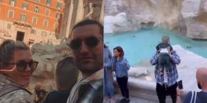 Smiley și Gina Pistol, vacanță la Roma împreună cu fiica lor. Cum s-au fotografiat cei trei