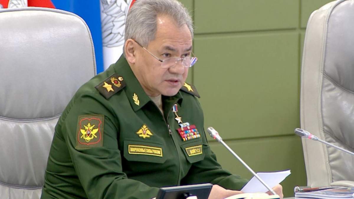 Serghei Șoigu a suferit un infarct zilele trecute! Serghei Șoigu într-o conferință de presă