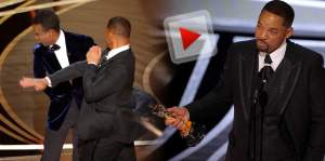 Scene șocante la Oscar! Will Smith l-a lovit pe Chris Rock: ”Să nu mai aud numele soției mele” / VIDEO
