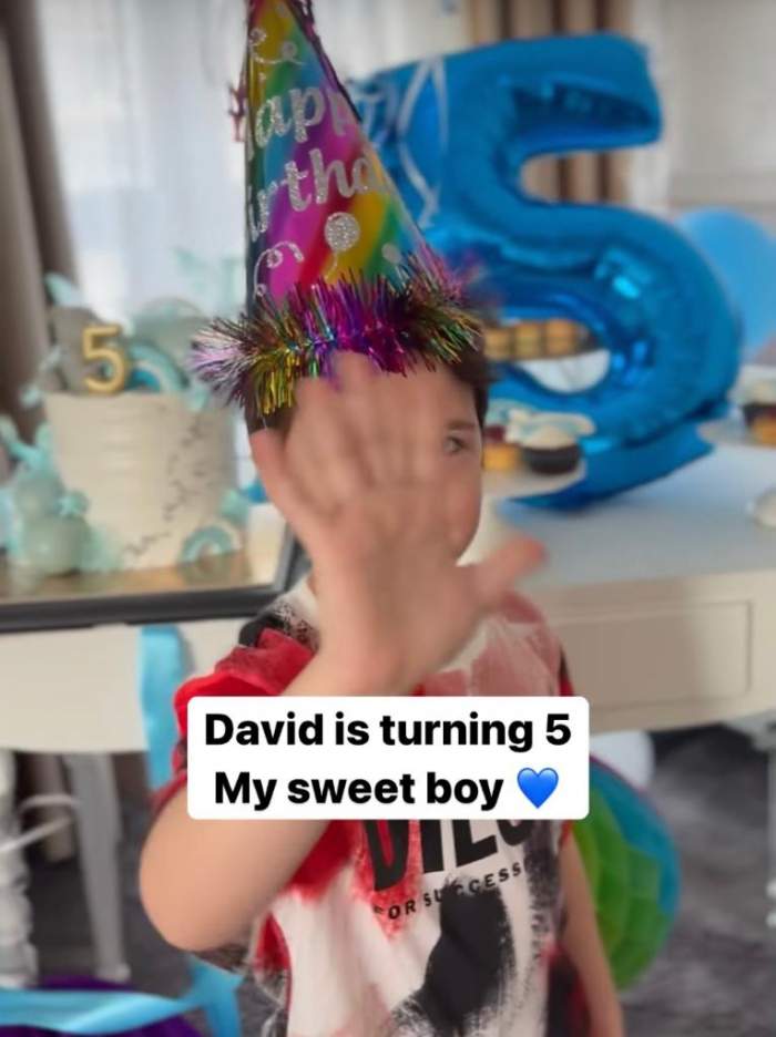 Jorge, petrecere surpriză pentru fiul lui, David, de ziua lui de naștere! Micuțul artistului a împlinit 5 ani: ''De la spital la bal” / FOTO