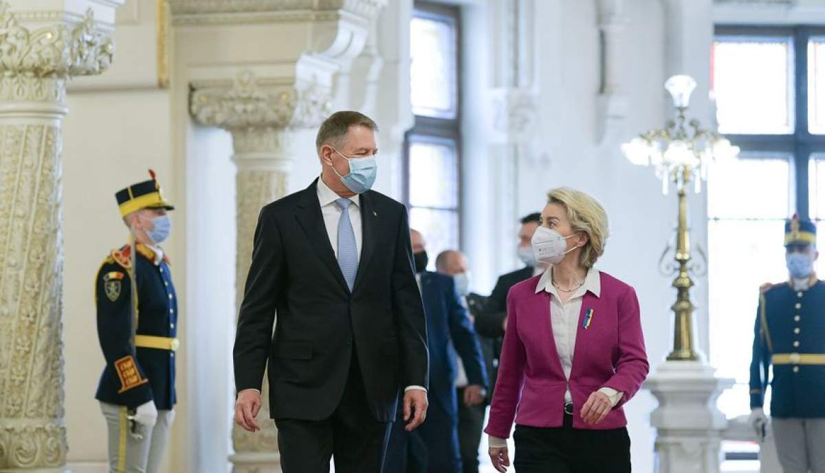 Preşedintele Klaus Iohannis a discutat cu Ursula von der Leyen despre sancţiunile pentru Rusia: ''Dependența UE de gazul rusesc trebuie terminată”