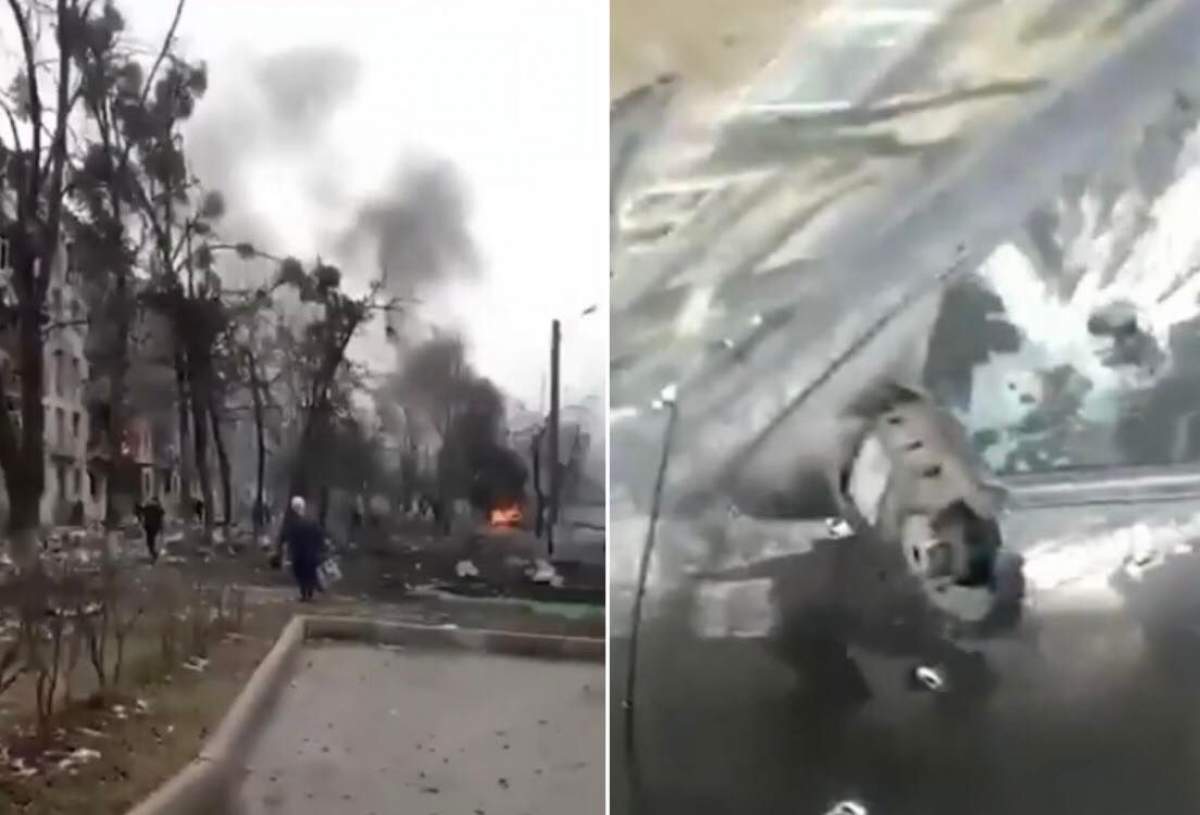 Ucrainenii sunt împușcați în mijlocul străzii
