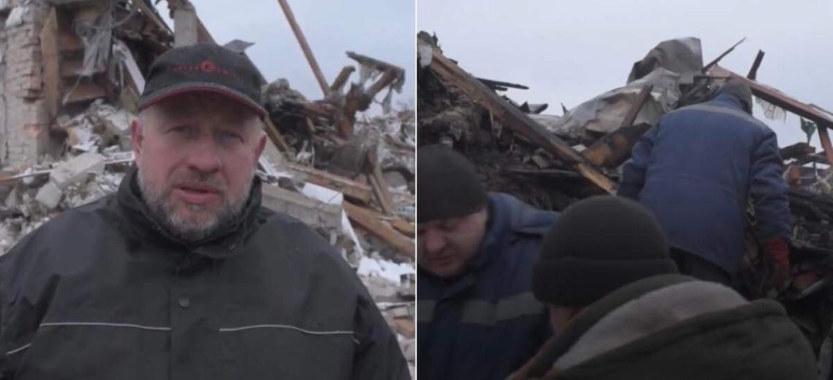 Imagini cutremurătoare cu un tată disperat din Ucraina
