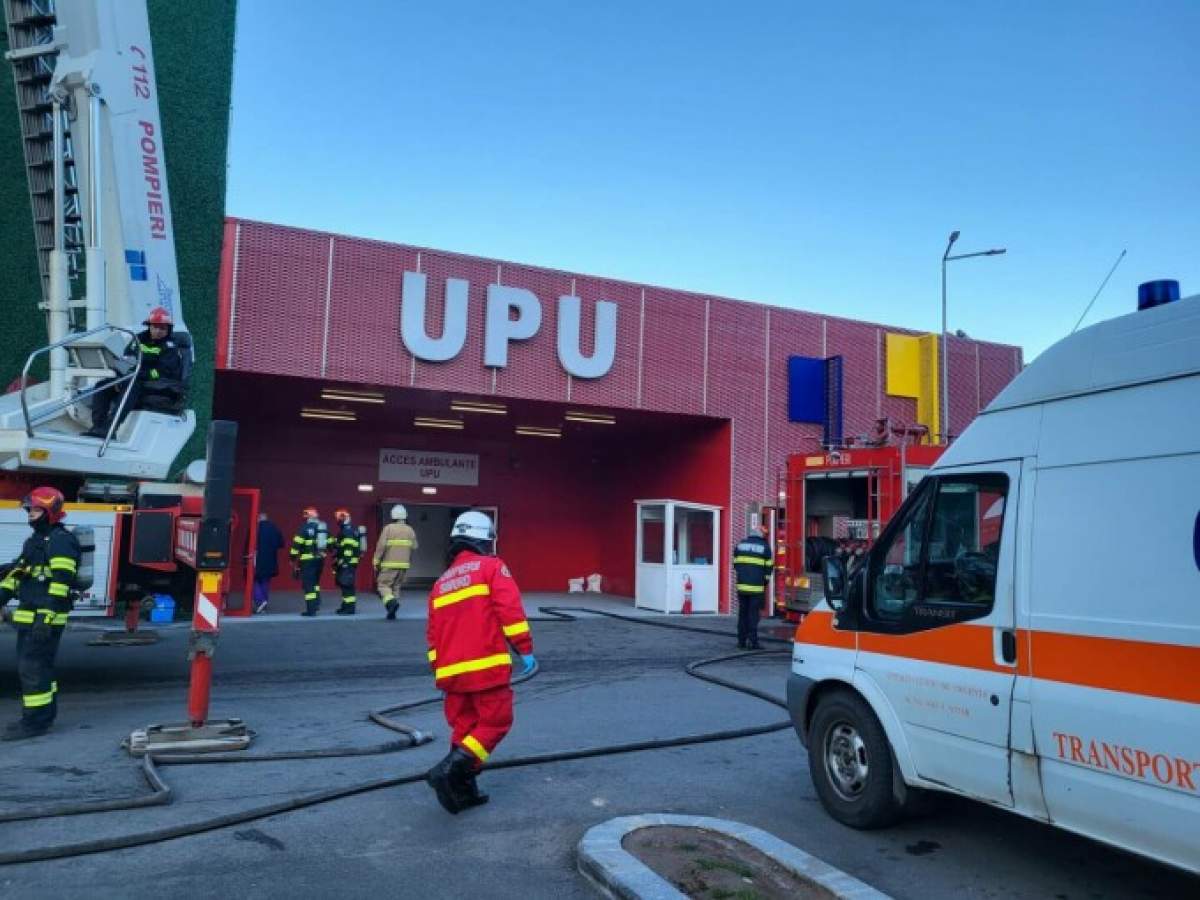 Incendiu la Spitalul Bagdasar - Arseni din București. Pacienții și medicii au fost evacuați / FOTO