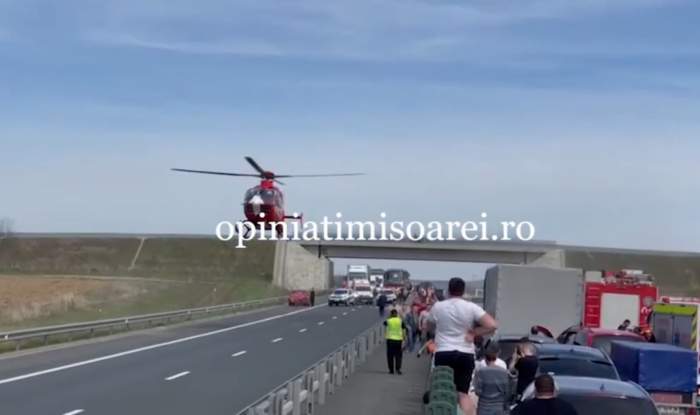 Accident grav pe autostrada Timișoara - Deva! Doi adulți și un copil au decedat / FOTO