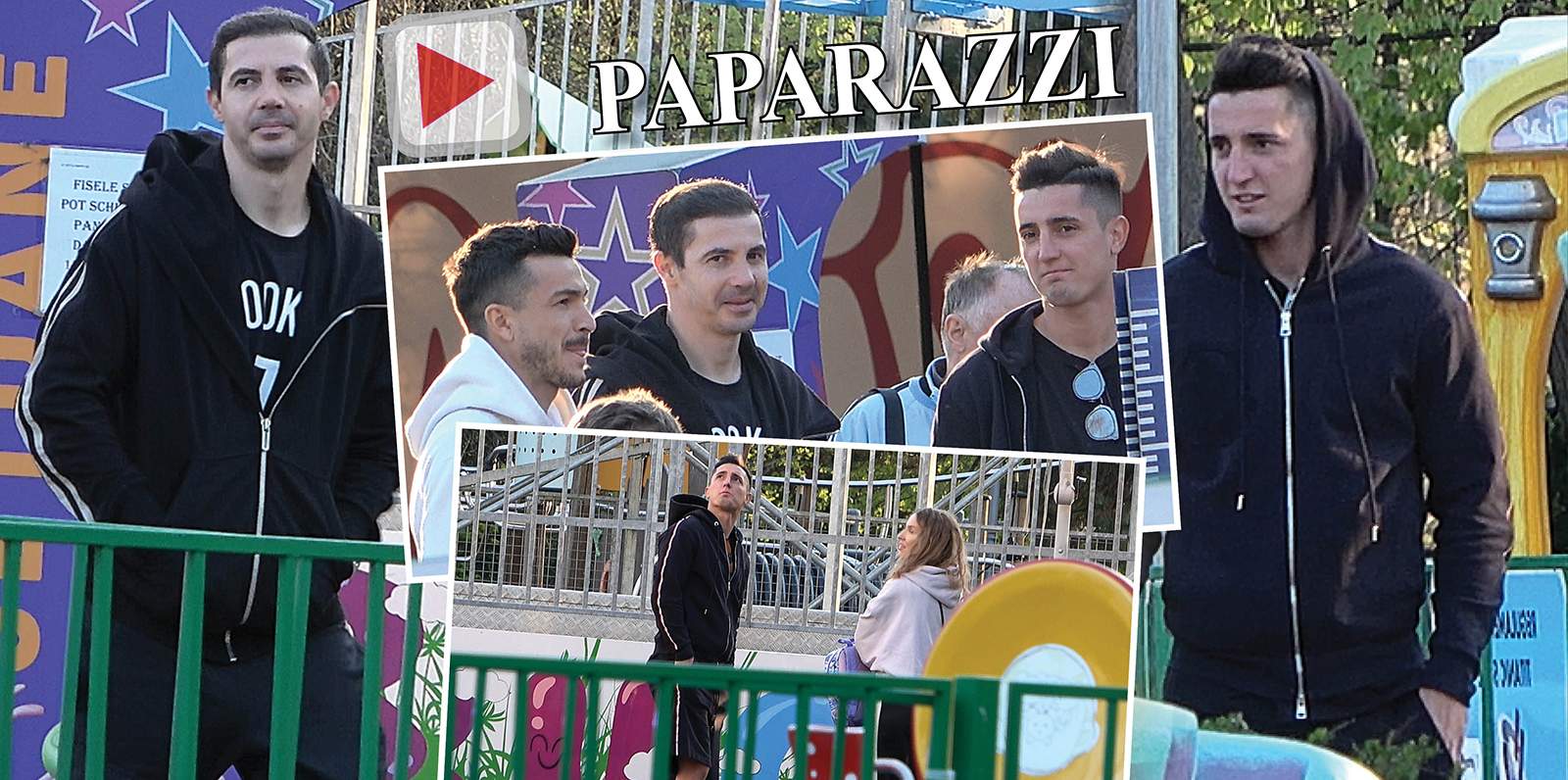 Parcul de distracții, noul loc de întâlnire al fotbaliștilor. Cosmin Matei și colegii lui sunt familiști convinși / PAPARAZZI