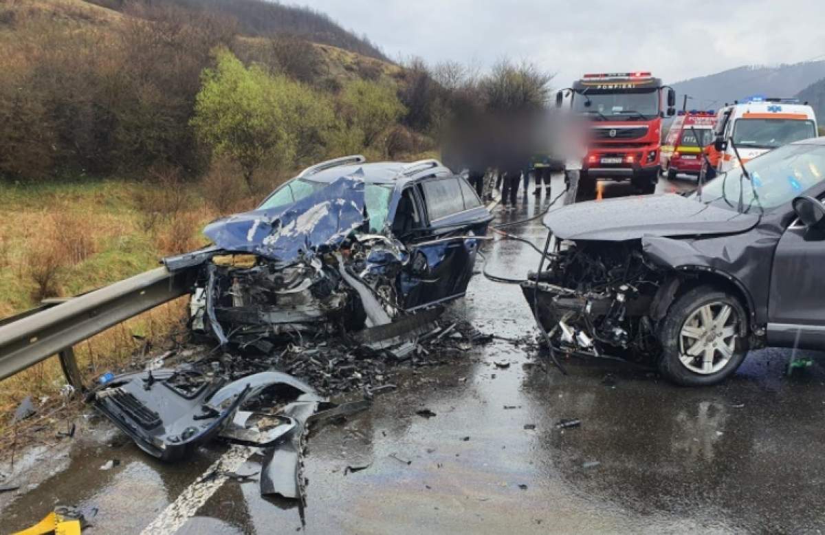 Accident violent la intrare în Gura Humorului. Au rezultat trei victime în urma impactului devastator / FOTO