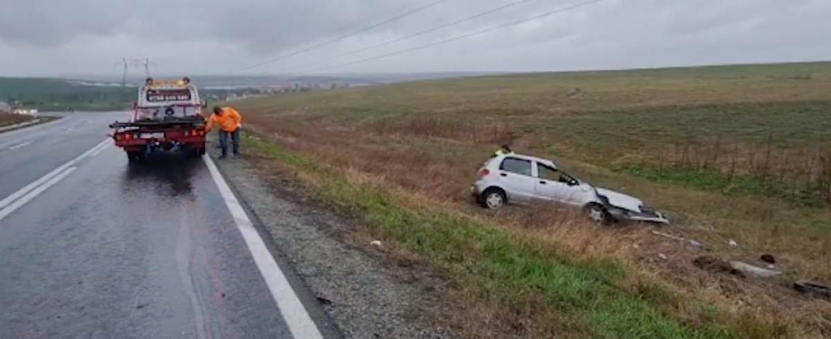 Accident violent în judeţul Constanţa. Un bărbat în 76 de ani a murit pe loc și alte două persoane au fost grav rănite / FOTO