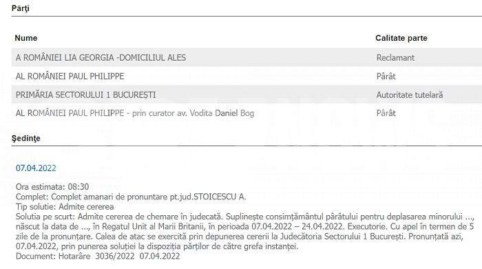 Prințesa urmăritului general Paul de România, sărbători în familie, cu acordul judecătorilor / Unde a plecat Lia, cu finul lui Traian Băsescu!