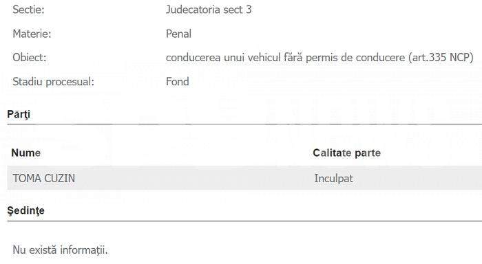 EXCLUSIV / „Firicel” din „Las Fierbinţi”, dosar penal, după ce a fost prins conducând fără permis / Detalii exclusive, chiar de la procurorii care l-au trimis în judecată