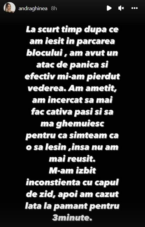 Andra Ghinea, fosta iubită a lui Lino Golden, a căzut inconștientă pe stradă. Tânăra nu a fost ajutată de nimeni în clipele de coșmar: ”Vedeam cum trec pe lângă mine” / VIDEO