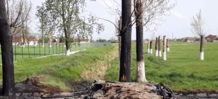 Pagubă majoră în Arad. Un copil de 11 ani a incendiat doi kilometri de țevi de plastic / FOTO
