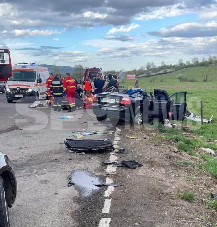 Accident grav între județele Sibiu și Brașov. Două persoane sunt resuscitate de medici