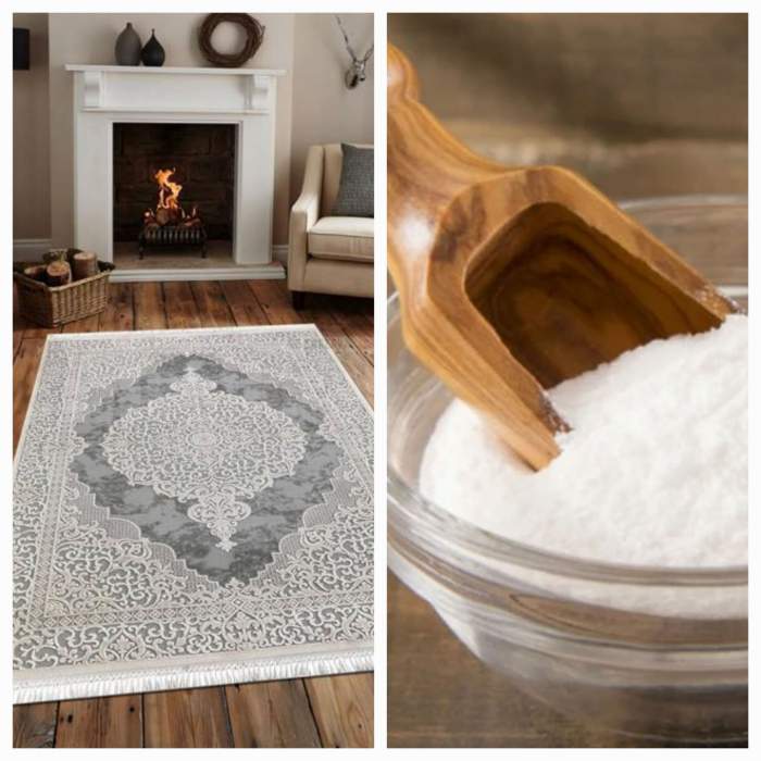 Cum să cureți covorul cu bicarbonat de sodiu. Un truc foarte simplu