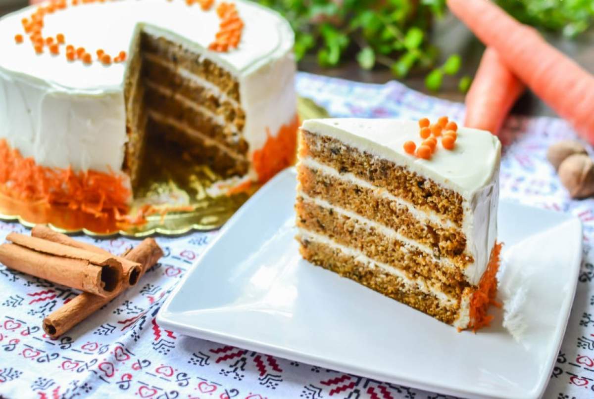 Tort de morcovi. O rețetă delicioasă pe care trebuie să o încerci