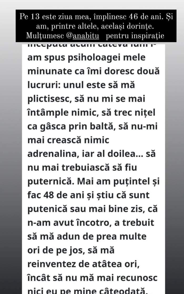 Oana Roman, două dorințe neașteptate pentru ziua ei de naștere. Ce își dorește vedeta la împlinirea celor 46 de ani / FOTO