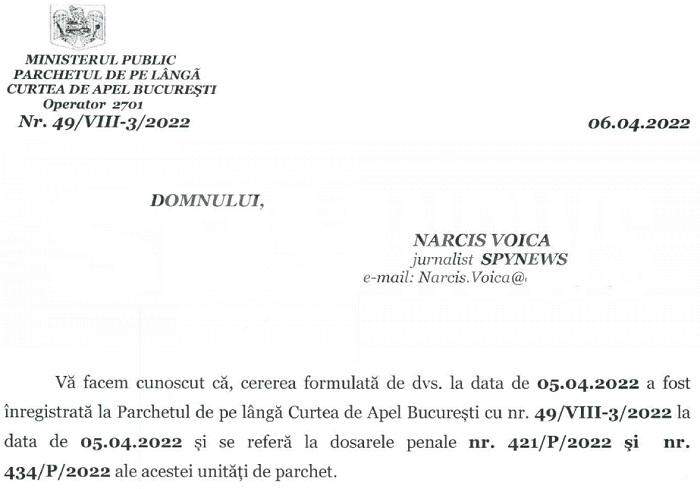 DOCUMENT / Anunț incredibil al Parchetului, în scandalul șantajului comis asupra jurnalistei Emilia Șercan / Nu e treaba plătitorilor de taxe cui „sifonează” Poliția Română probe din dosare!