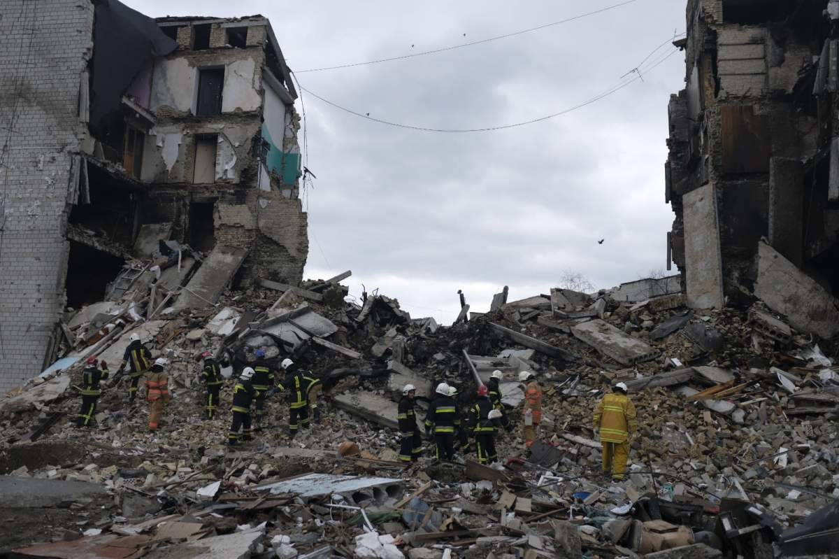 Clădire distrusă din Borodianka