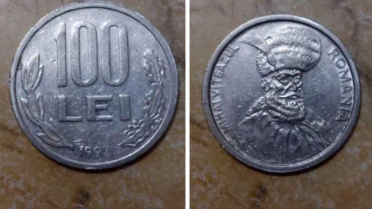 Moneda de 100 de lei din 1992 a ajuns sa coste o avere! Cine o deține este norocos