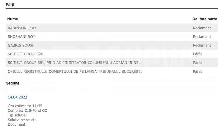 Irinel Columbeanu, probleme cu justiția, din cauza unei firme / Trei afaceriști au făcut plângere împotriva lui